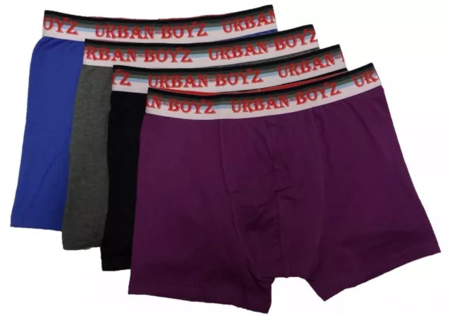 Herren Farbe verschiedene einfache Unterwäsche Soft Touch Baumwolle Boxershorts Urban Jungen