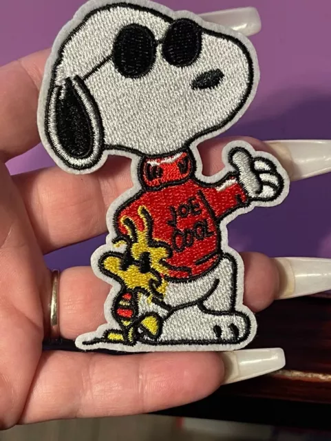 Snoopy and Woodstock Embroidered Patch Joe Cool