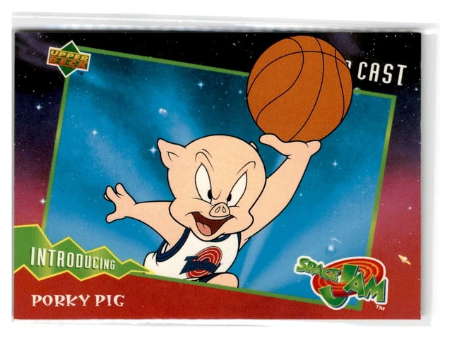 1996 Upper Deck Space Jam All-Star Cast Introducing Porky Pig #4