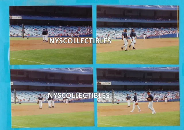 (4) 1993 Bronx, N.Y. "Infield Practice" Original Color Photo 3.5" x 5"