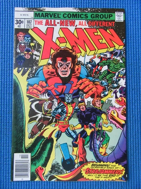 Uncanny X-Men # 107 - (Vf/Nm) -1St Starjammers-Wolverine,Storm,Colossus,Phoenix