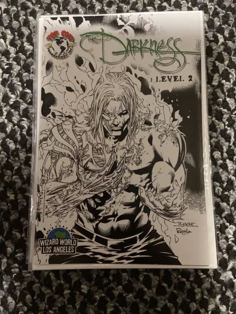 The Darkness Level 2 Top Cow Image 03/2007 Wizard World LA Sketch Cover I3
