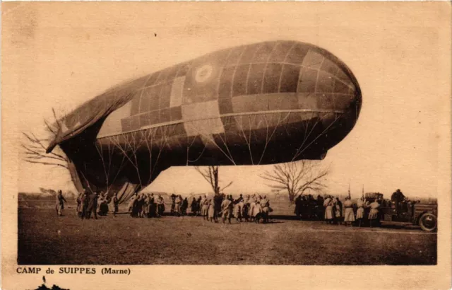 CPA AK Military - Aviation - Zeppelin - Airship - Suippes Camp (697671)