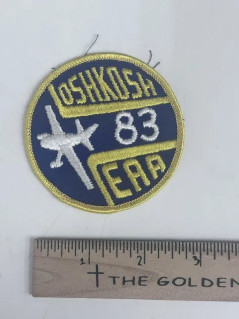 Airplane OSHKOSH 83 EAA EXPERIMENTAL AIRCRAFT ASSOCIATION Patch 1983