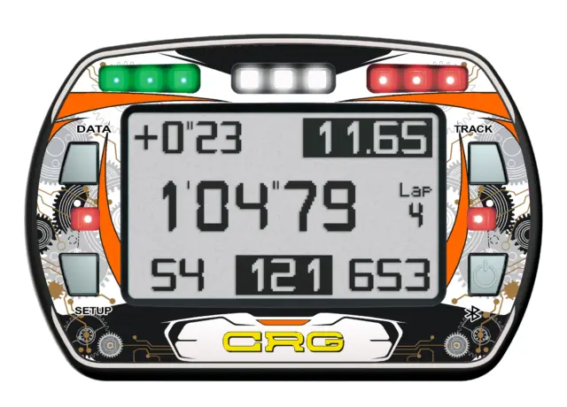 Crg Style Gel Aufkleber Für Alfano Pro Iii Evo Lap Timer - Karting