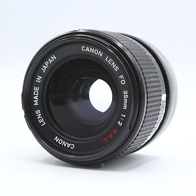 Canon FD 35mm f/2 S.S.C. SSC Breech Lock Convex Lens - Bon - LIRE | READ !!