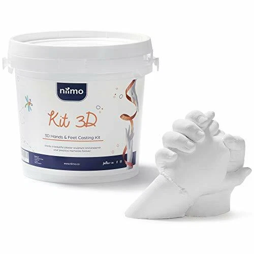 Kit Empreinte 3D Mains Et Pieds Bébé - Souvenir Familial En Plâtre