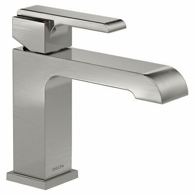 NEW DELTA  567LF-SSLPU Ara Single Handle Bathroom Faucet, Less Pop-Up, Stainless