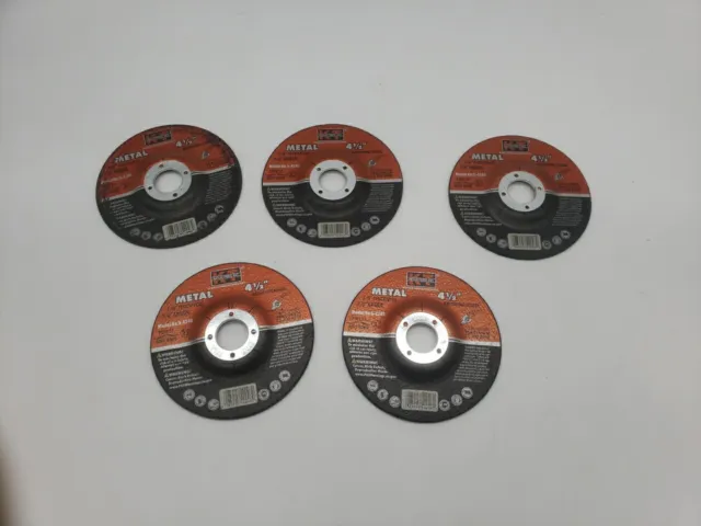 5 KT Industries 5-4241 Metal Grinding Wheels 4 x 1/8 x 5/8 for Angle Grinder