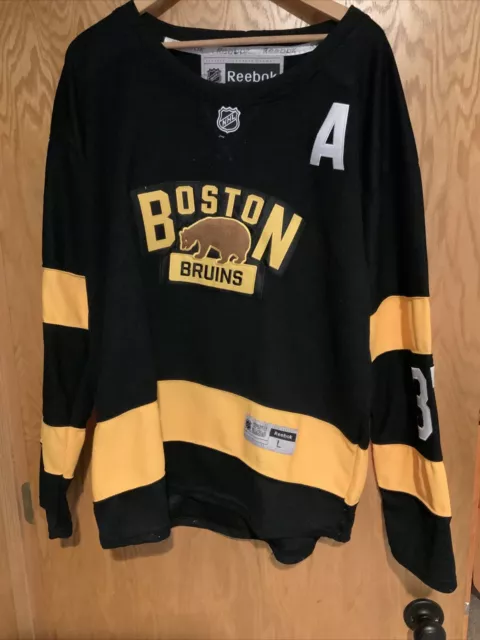 Reebok EDGE Patrice Bergeron Boston Bruins Authentic Winter Classic Jersey  - Yellow