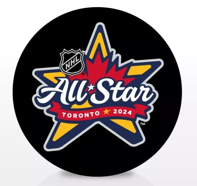 2024 Toronto Nhl All Star Asg Souvenir Logo Puck Official Hockey Feb. 2Nd 3Rd