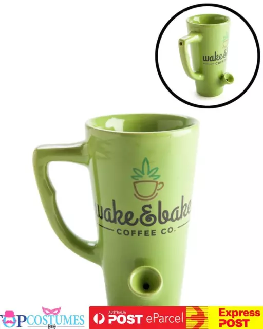 Wake and Bake Coffee Mug Novelty Coffee Tea Funny Christmas Gift Cup