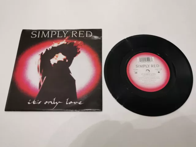 simply red its only love 7" vinyl record very good condition