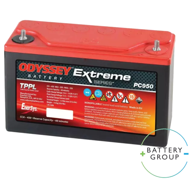 Hawker Odyssey PC950 12V 34Ah 400A AGM Motorcycle battery pure lead battery