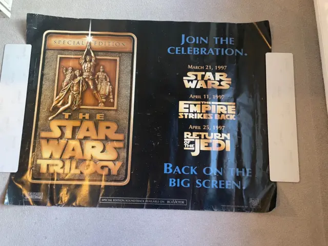 THE STAR WARS TRILOGY Original Special Edition 1997 UK Cinema Quad Poster movie