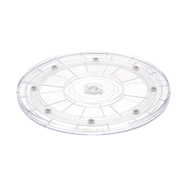 9" Giratorio Soporte con Rodamientos Lazy Susan Placa giratoria, Transparente