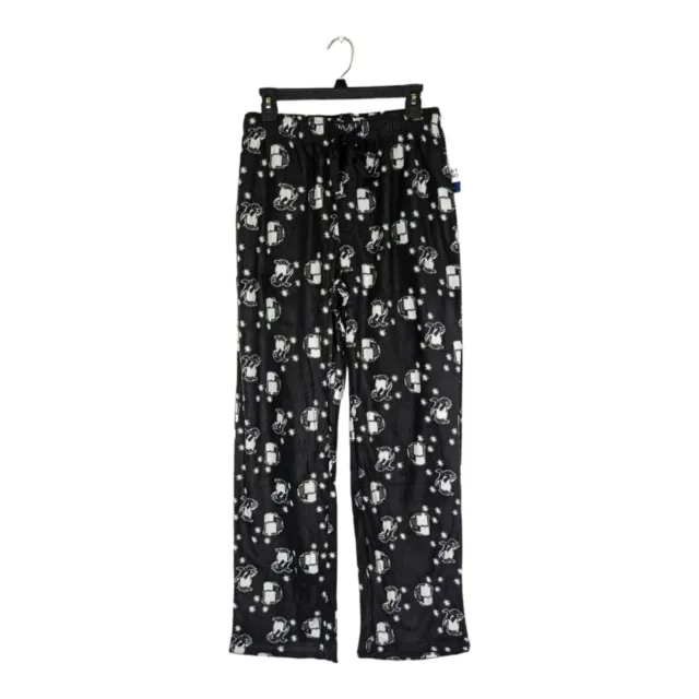 Lucky Brand Mens Black Polar Bear Soft Fleece Lounge Pajama Pants Sleepwear New