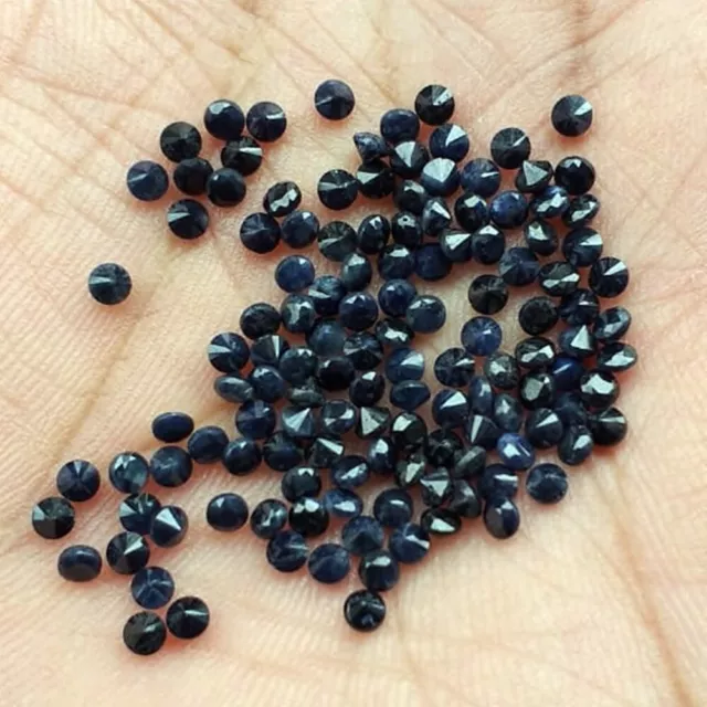 Wholesale Lot of 3mm Round Faceted Natural Sapphire Loose Calibrated Gemstone