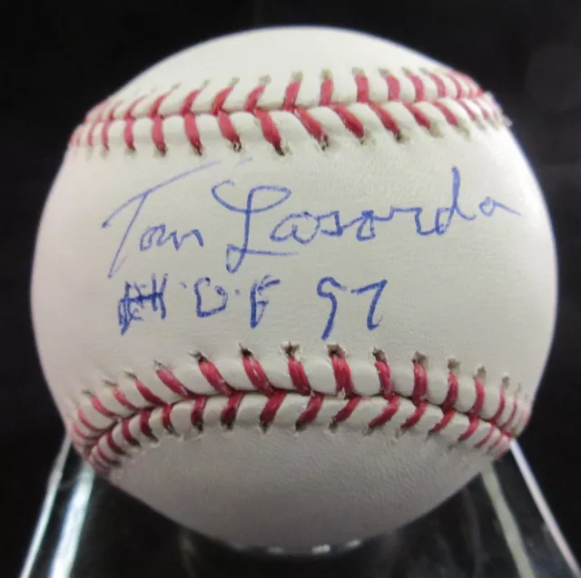 Tom Lasorda HOF 97 Signed Baseball - Steiner