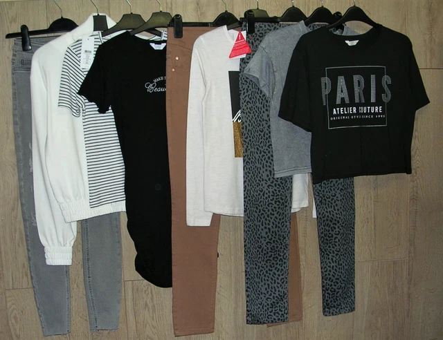 LIPSY H&M NEW LOOK Girls Bundle Tops Jumpers Jeans Dress Some NEW Age 12-13