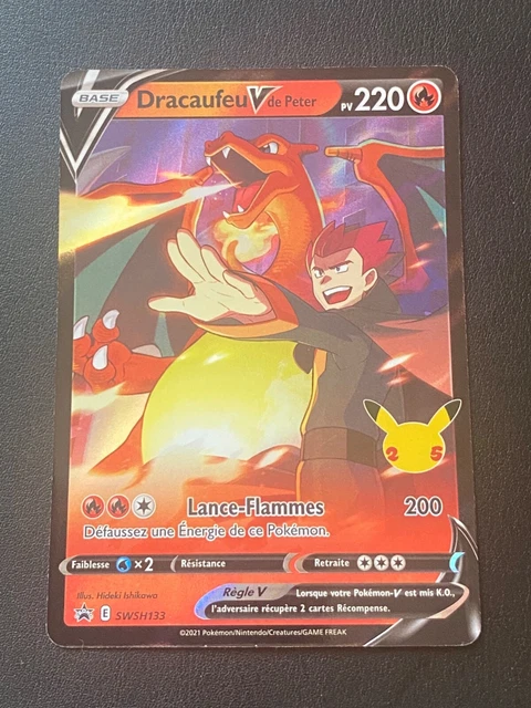 Carte Pokémon DRACAUFEU V Black Star Promos - SWSH050 - PV220 - Version français Carte Pokémon DRACAUFEU V Black Star Promos - SWSH050 - PV220 - Version français
