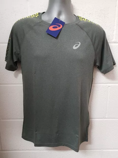 Asics Mens Running Fitness Tee Grey T-Shirt  RRP £27.99 New £13.99