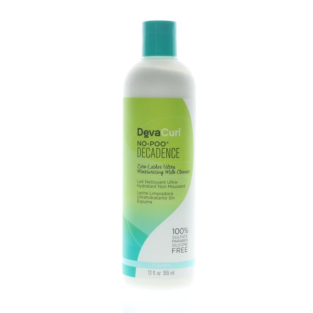 Devacurl No Poo Decadence Zero Lather Ultra Moisturizing Milk Cleanser 12.0Oz