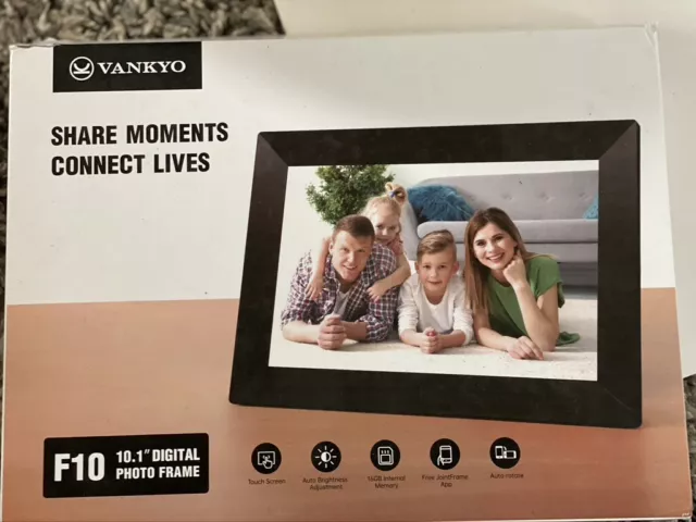 VANKYO WiFi Digital Photo Frame, 10.1 inch Touch Screen, Smart HD Display