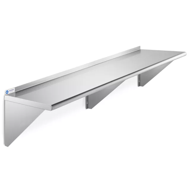 NSF Stainless Steel 12" x 72" Wall Shelf Commercial Kitchen Restaurant Shelving
