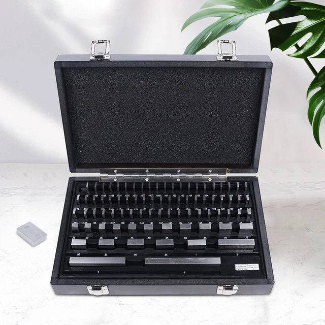 81Pcs Rectangular Steel Gage Block Set Space Block Kit Harden Gauges Ii Level