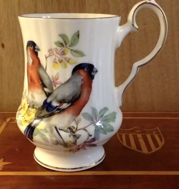 Royal Windsor Fine Bone China ENGLAND Orinthological BIRD Coffee Mug - Beautiful
