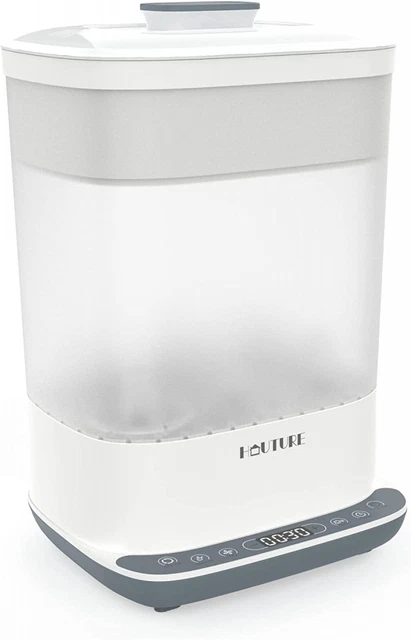 Sterilisateur Biberons et Séchoir, Stérilisateur à Vapeur Électrique 6 Gris