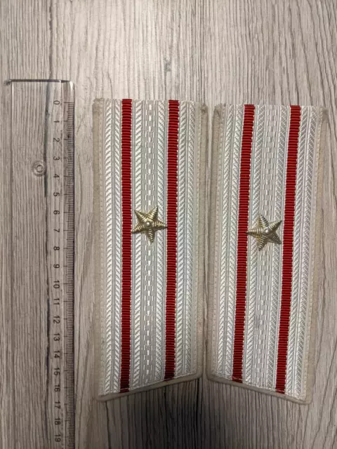 1 Sterne Offizier Schulterklappen Soviet Union UdSSR Rote Red Armee СССР