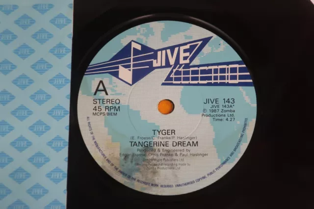 Tangerine Dream – Tyger UK 7" Jive Electro – JIVE 143 + Jive Company Sleeve 2