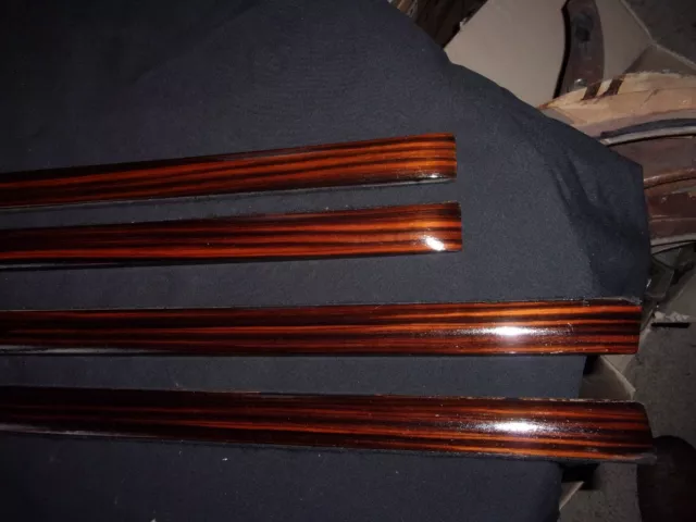 Mercedes W108/109 LWB Wood Door Trim set  4 Pieces -Makassar