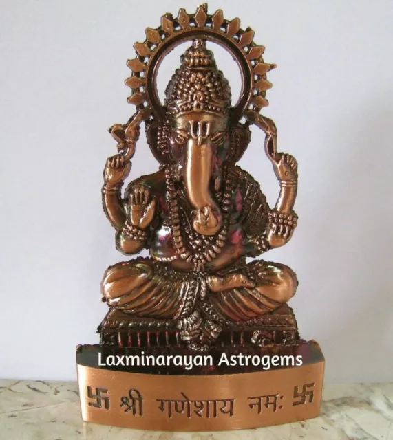 Lord Ganesh Ganesha Idol Maharaaj Hindu God Antique Metal Statue