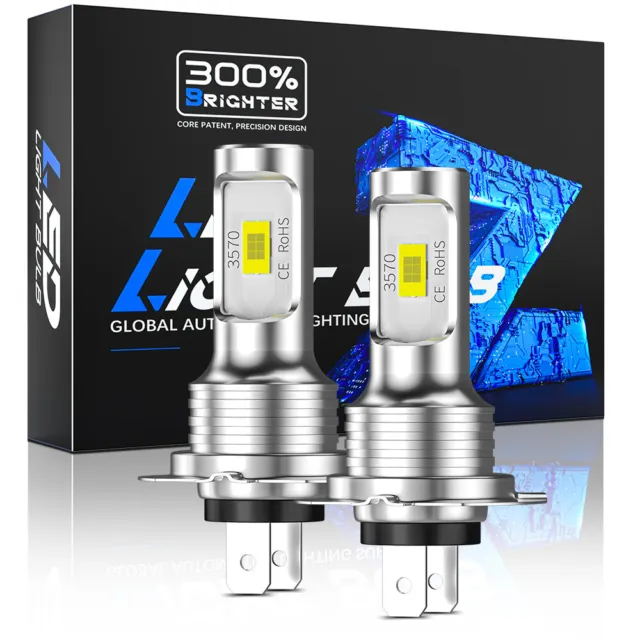 2X H7 LED Headlight Replace Xenon Hi/Low Beam Kit Bulbs 6000K Canbus Error Free