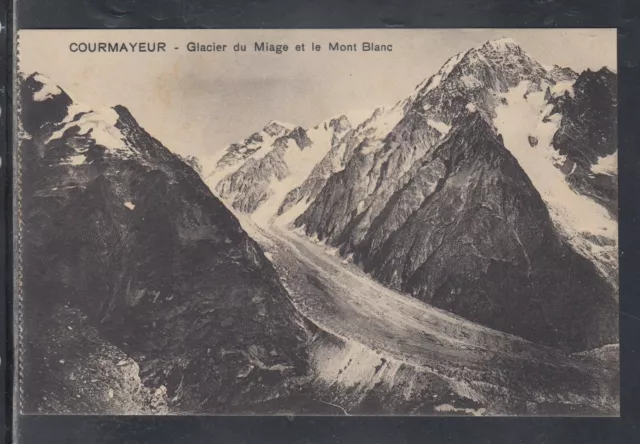 Cartolina Courmayeur Glacier du Miage et le Mont Blanc B1489