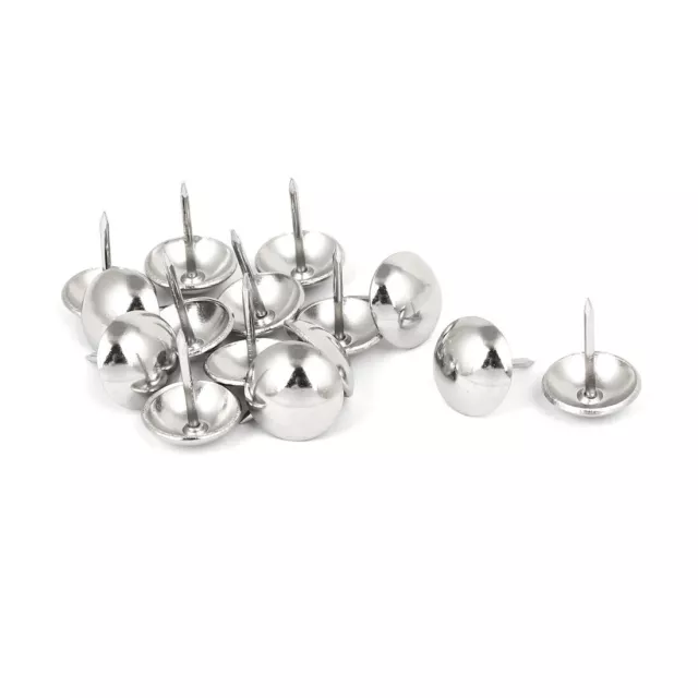 16mm de dia  Tapicería Chincheta Clavo Chincheta cerrojo tono Plata 15pcs