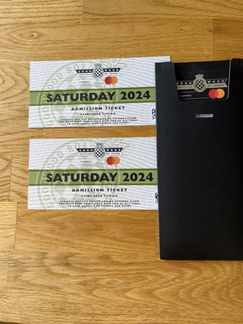 GOODWOOD FESTIVAL OF SPEED 2024 2x INGRESSO SABATO