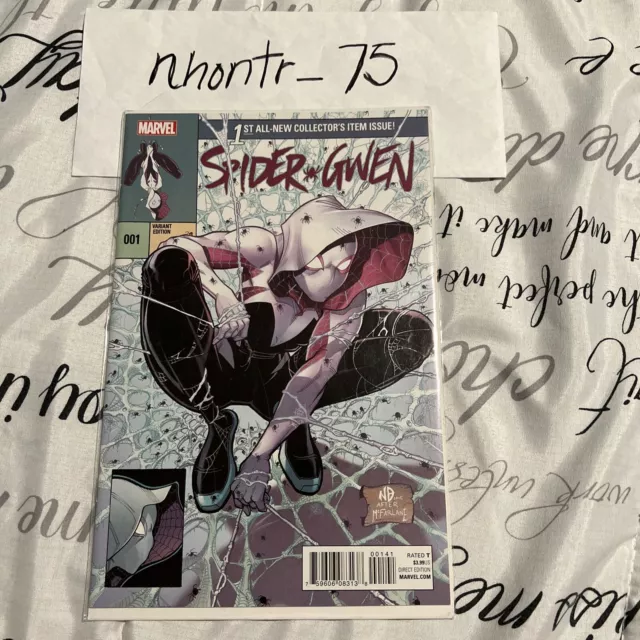 Spidergwen #1 Spiderman 1 McFarlane Homage Retailer Variant Marvel Comic  NM
