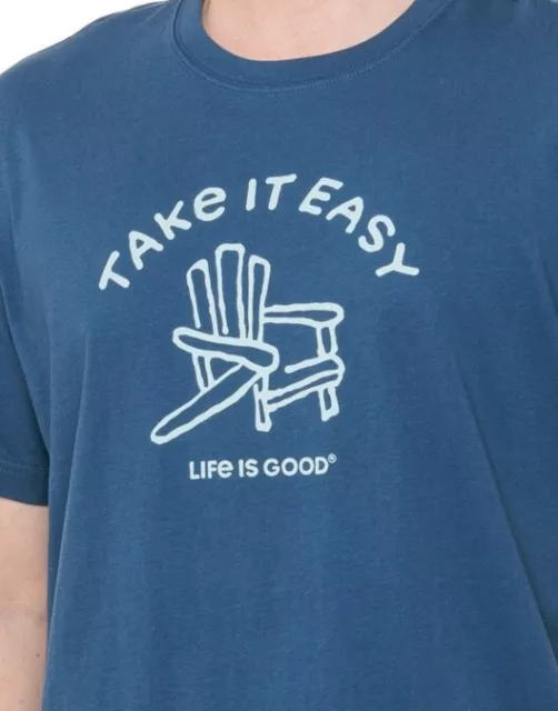 *SALE* Life is Good XL Mens TAKE IT EASY Adirondack Chair Short Sleeve SS Tee