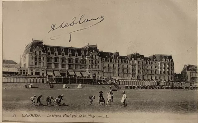 CABOURG CPA Autograph - AVIATION - Alfred LEBLANC (1869-1921)