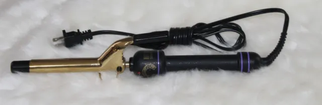 Hot Tools Pro Signature Series Black Gold 1" Curling Iron Wand Model HTIR1574