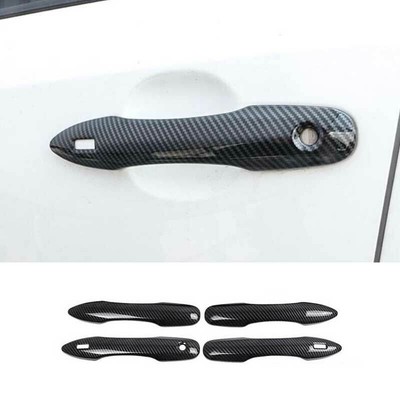 Carbon Fiber Look Door Handle Covers For Subaru – Forester, Ascent, Impreza, BRZ (8-Piece Set)