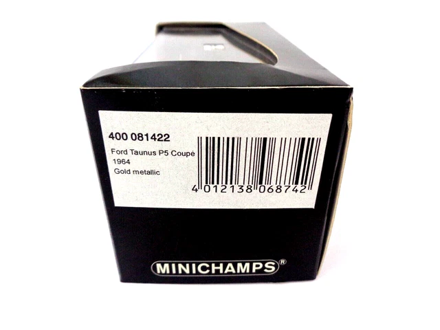Miniature Minichamps 1/43 – Ford Taunus P5 Coupé 1964 – Or Métallisé – Occasion