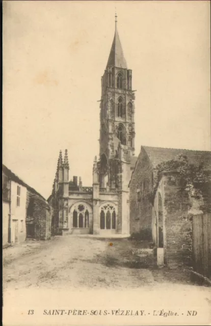 89 Saint-Pere-Sous-Vezelay Carte Postale Eglise