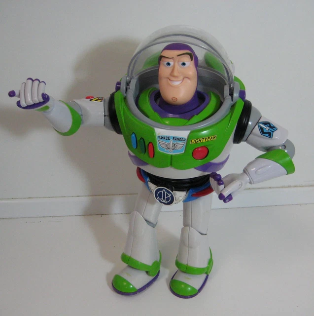 BUZZ LIGHTYEAR POSEABLE Talking Disney/Pixel Action Figure 33cm ...