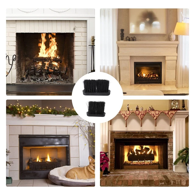 Replacement Broom Plastic Handle Fireplace Tools Spare Hearth Brush Head Refill