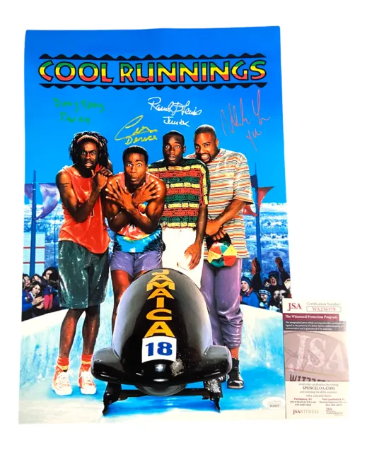 Cool Runnings Cast Signed 12X18 Photo Authentic Autograph Jsa Witness Coa